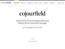 Tablet Screenshot of colourfield.co.za